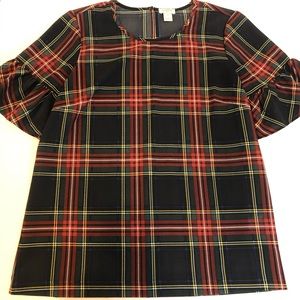 J Crew Plaid Top